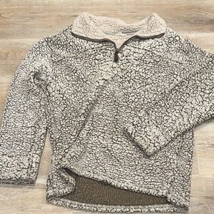 ODDY Sherpa 1/4 Zip Pullover- Fluffy Teddy Fleece